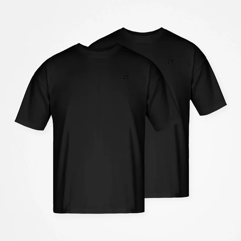 Oversized T-Shirt Herren | Schwarz