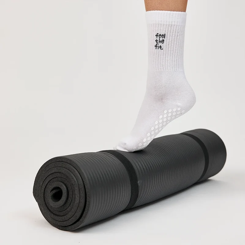 Pilates Socken | Weiß (Logo)