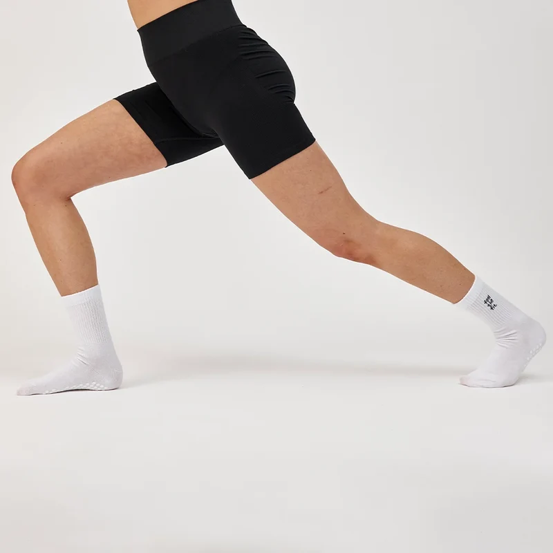 Pilates Socken | Weiß (Logo)