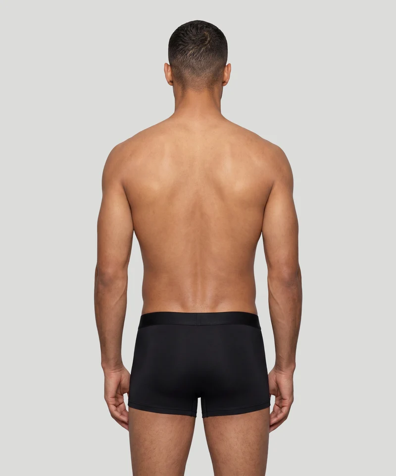 Sports Mesh Boxer Briefs: Black