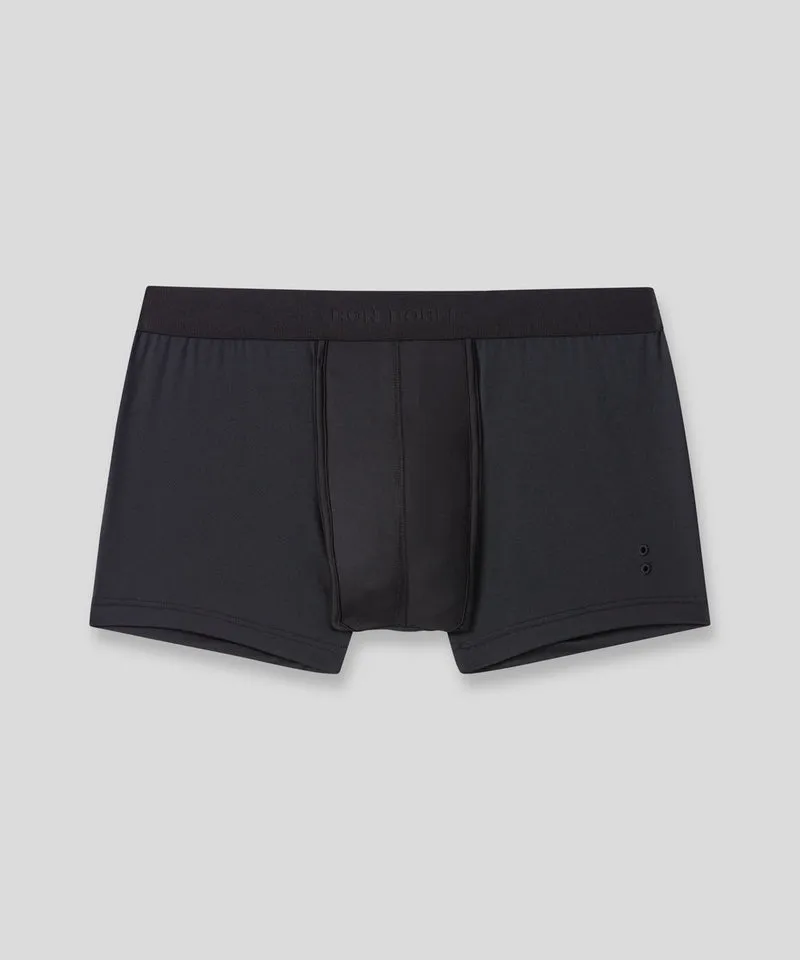 Sports Mesh Boxer Briefs: Black