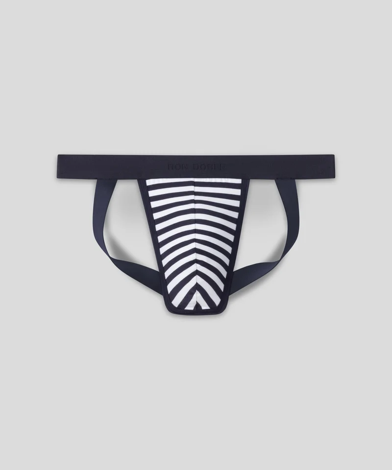 RON DORFF Jockstrap: Navy / White