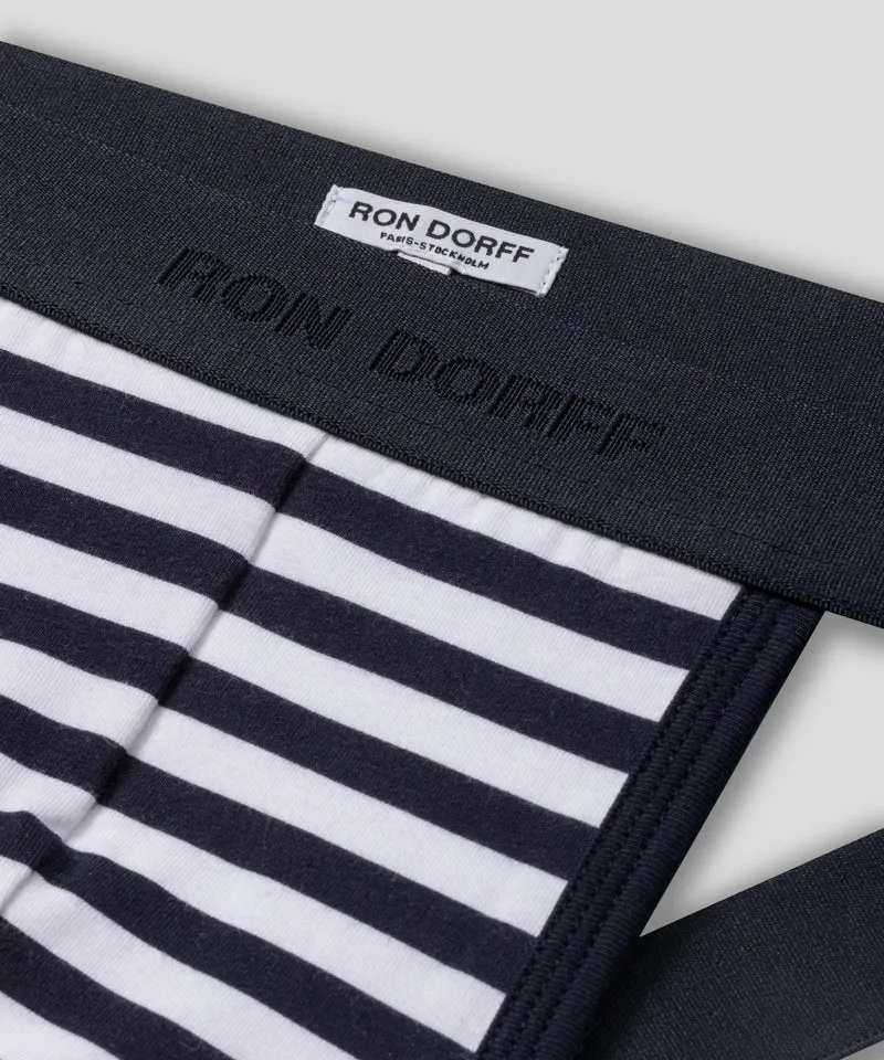 RON DORFF Jockstrap: Navy / White