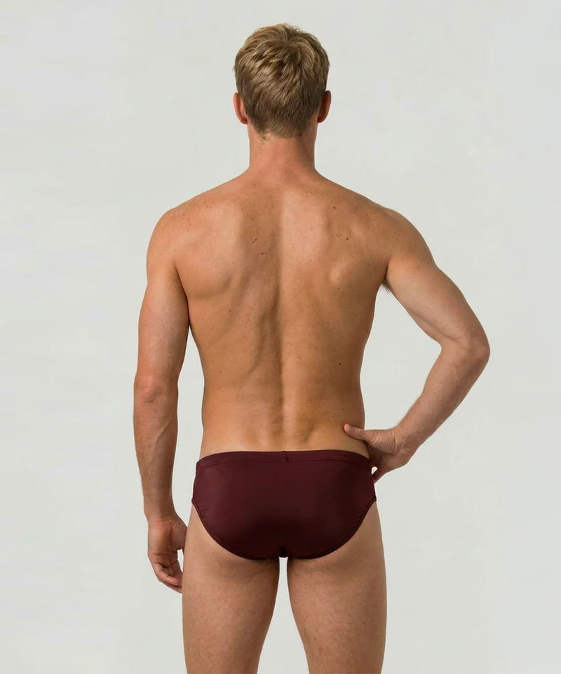 Y-Front Briefs: Bordeaux