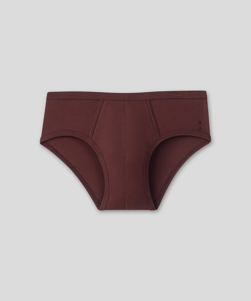 Y-Front Briefs: Bordeaux
