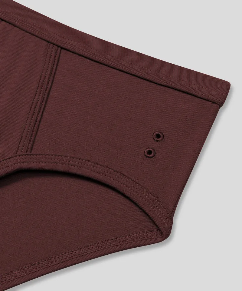 Y-Front Briefs: Bordeaux