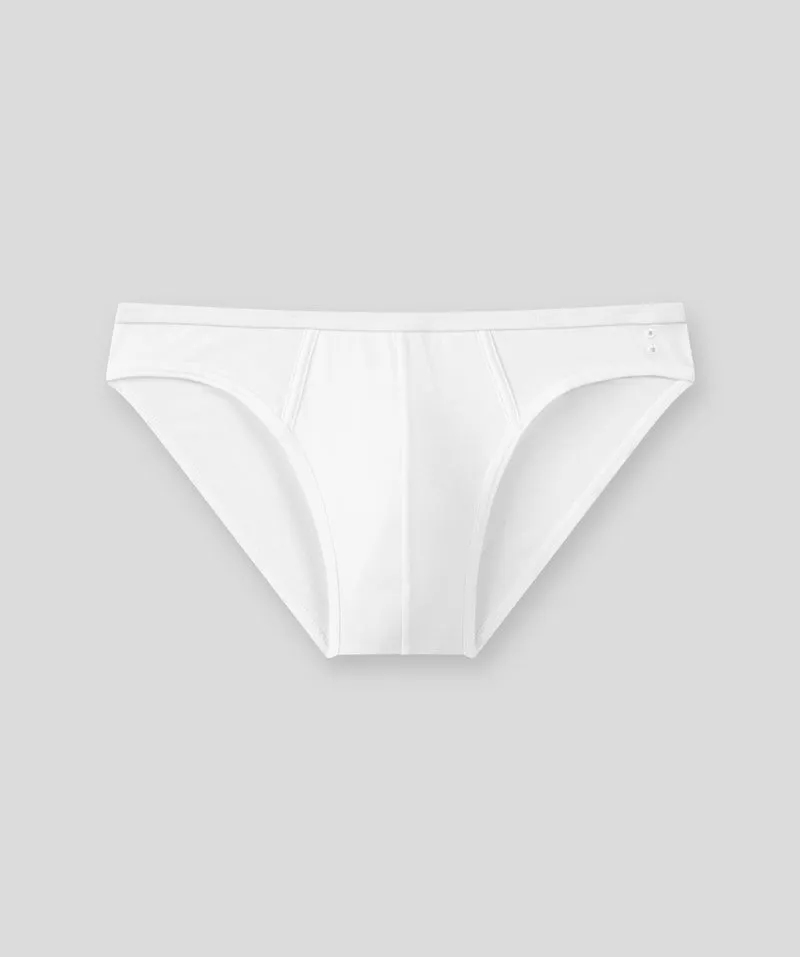 Slim Y-Front Briefs: White