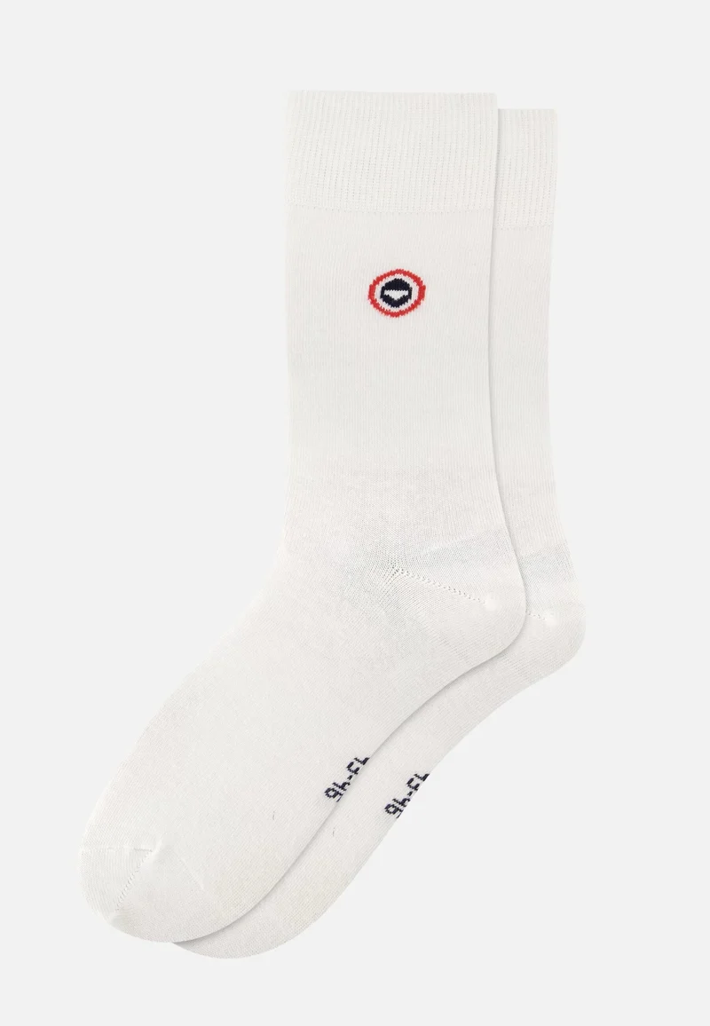 Chaussettes mi-hautes unies blanches - Robuste Blanc