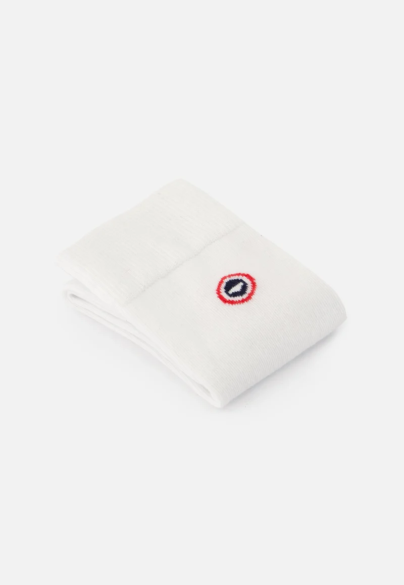 Chaussettes mi-hautes unies blanches - Robuste Blanc