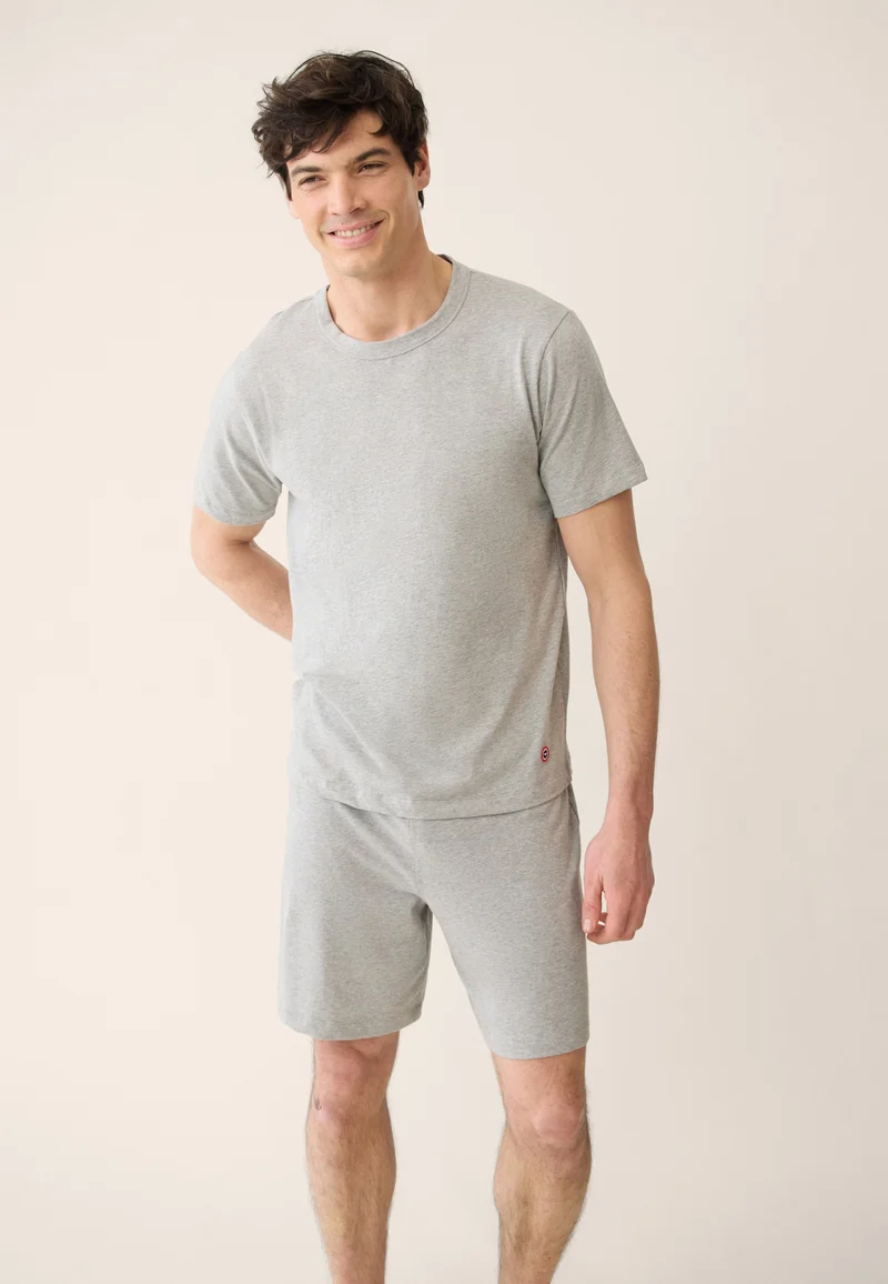 T-shirt homme gris à manches courtes en coton - Formidable Gris Chine