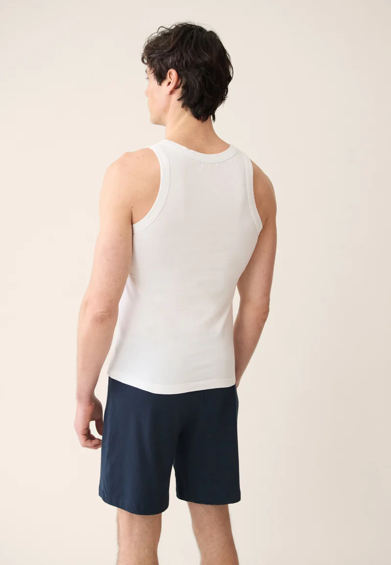 Lot de 2 débardeurs en coton - Débardeurs Fulminant Gris Chiné Blanc