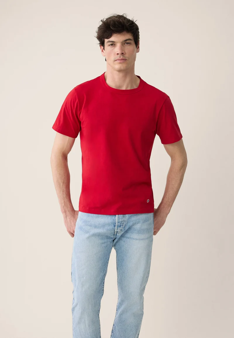 Lot de 3 T-shirts manches courtes en coton - T-Shirts Manches Courtes Formidable Marine Blanc Rouge