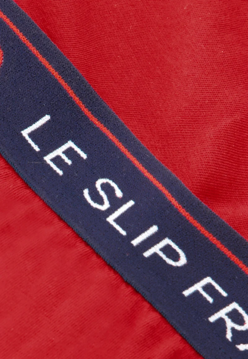 Lot de 2 boxers en coton - Boxers Bleu Marine Rouge