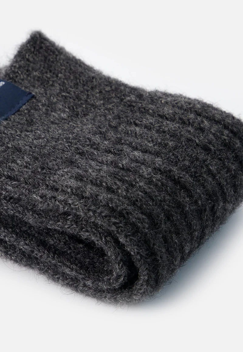 Lot de 2 chaussettes mi-hautes bleu marine et gris en mohair - Chaussettes Bleu Marine Gris