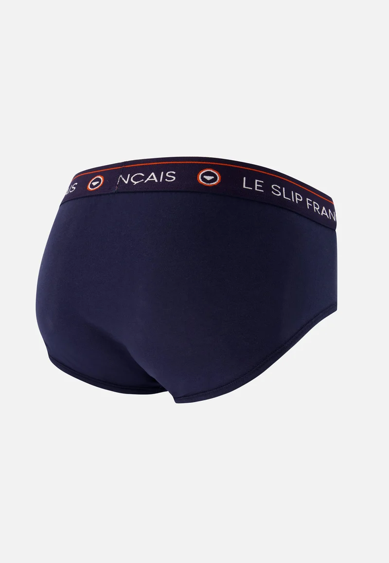 Lot de 7 slips bleu marine en coton - Slips Bleu Marine