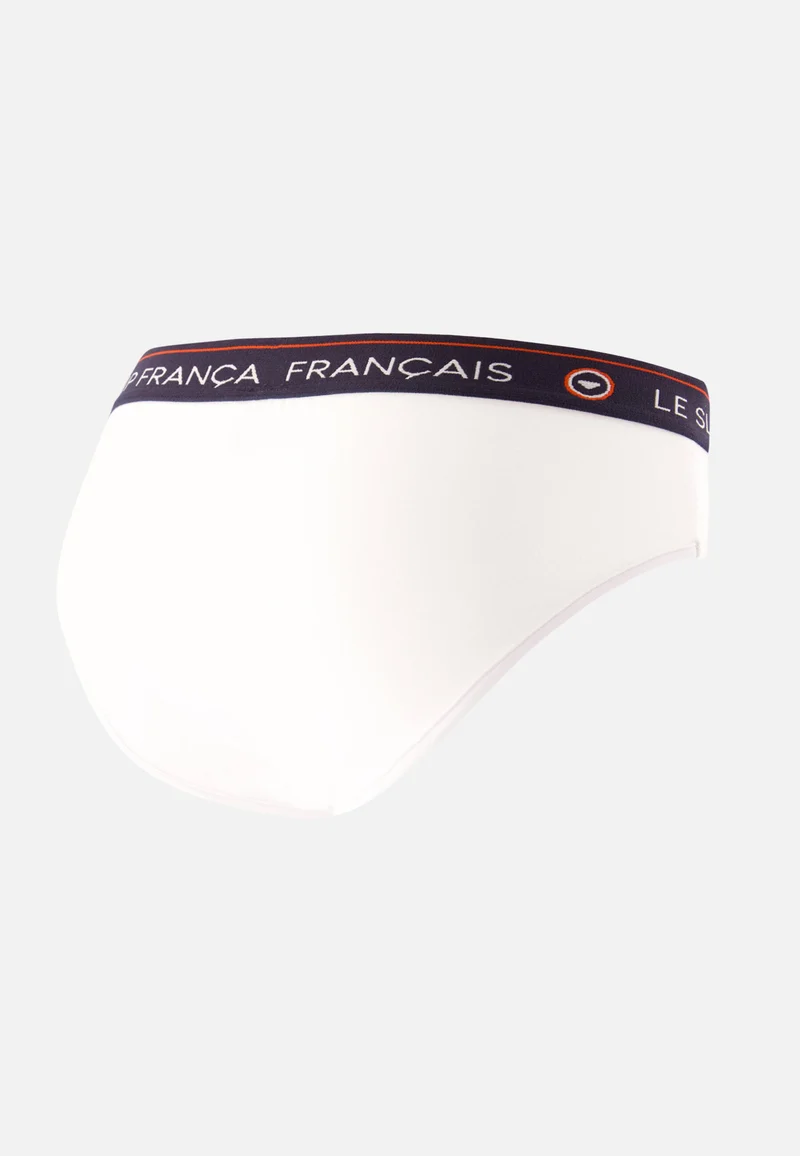 Culotte taille haute blanche en coton - Rieuse Blanc