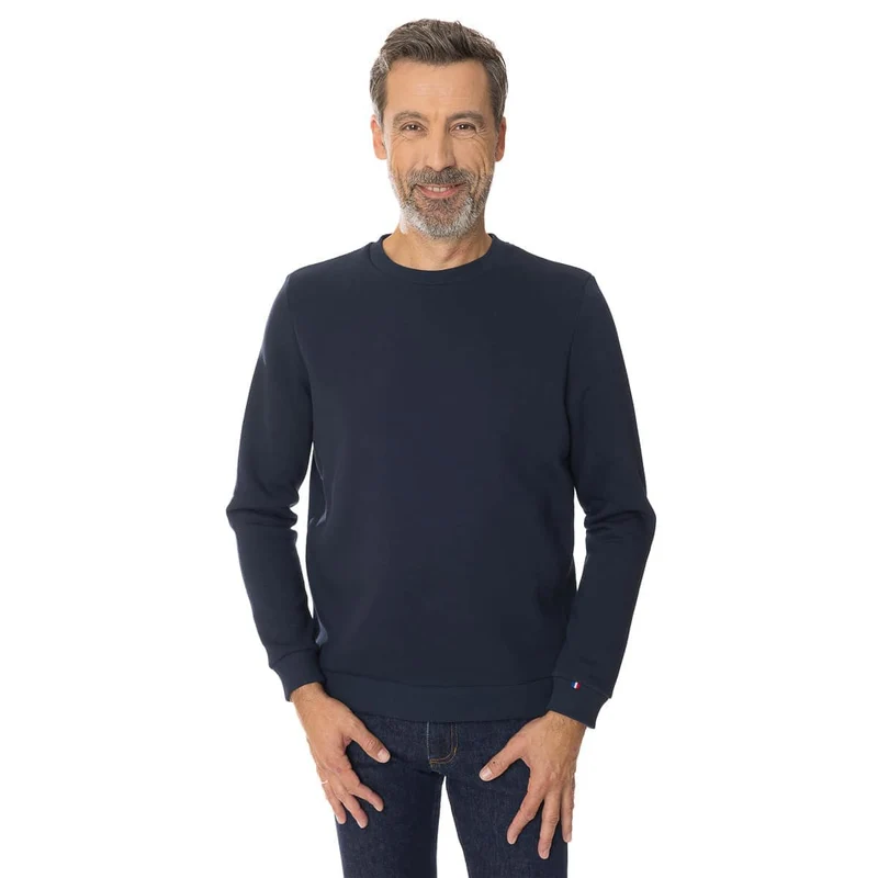 Sweat Homme sans capuche - Bleu marine