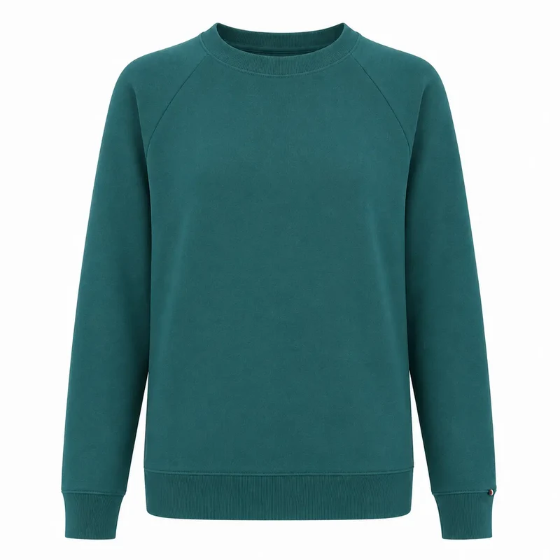 Sweat vert femme sans capuche