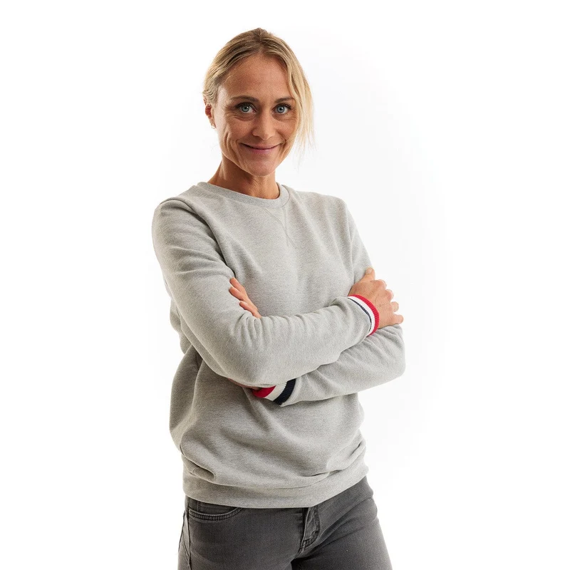Sweat français femme gris