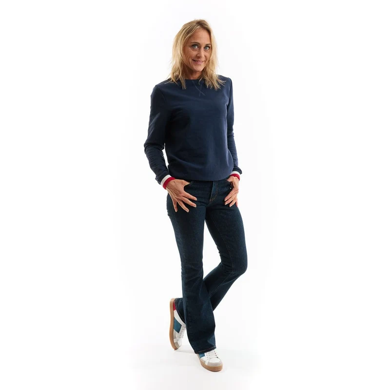 Sweat français femme bleu marine