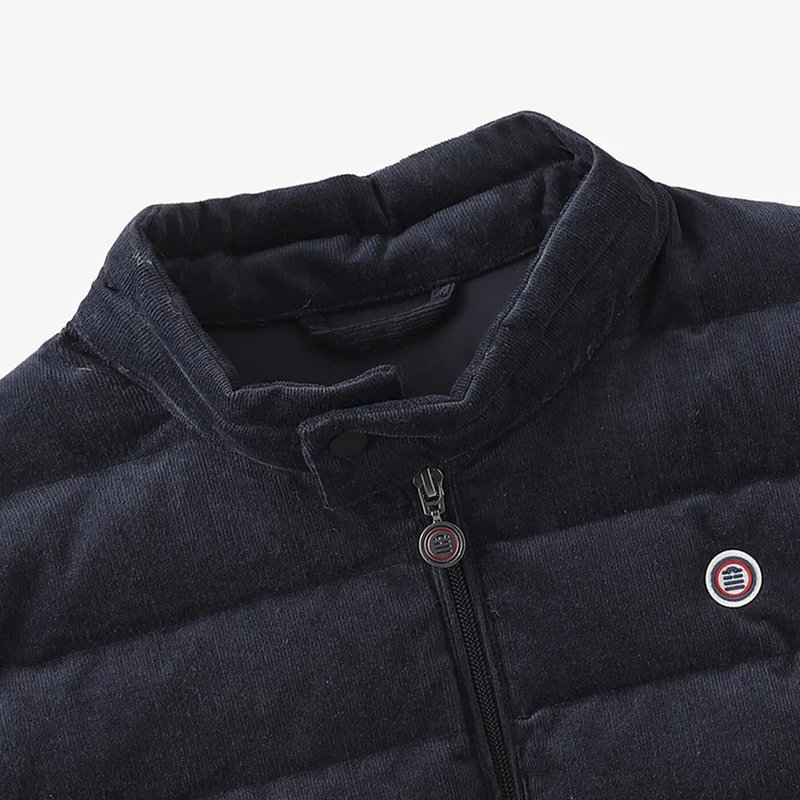 Doudoune Damiano sans manches velours dark navy