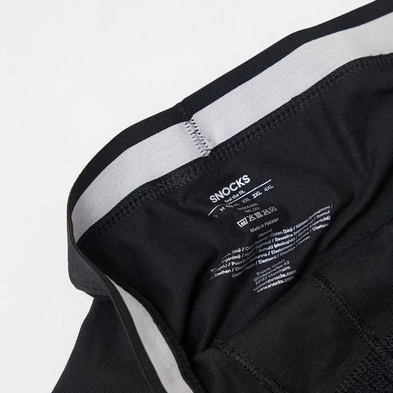Lange Boxershorts ohne Logo | Schwarz