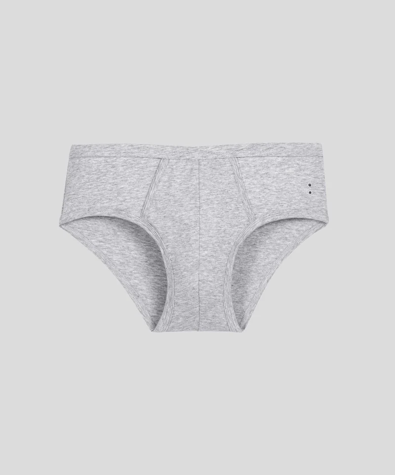 Y-Front Briefs: Heather Grey