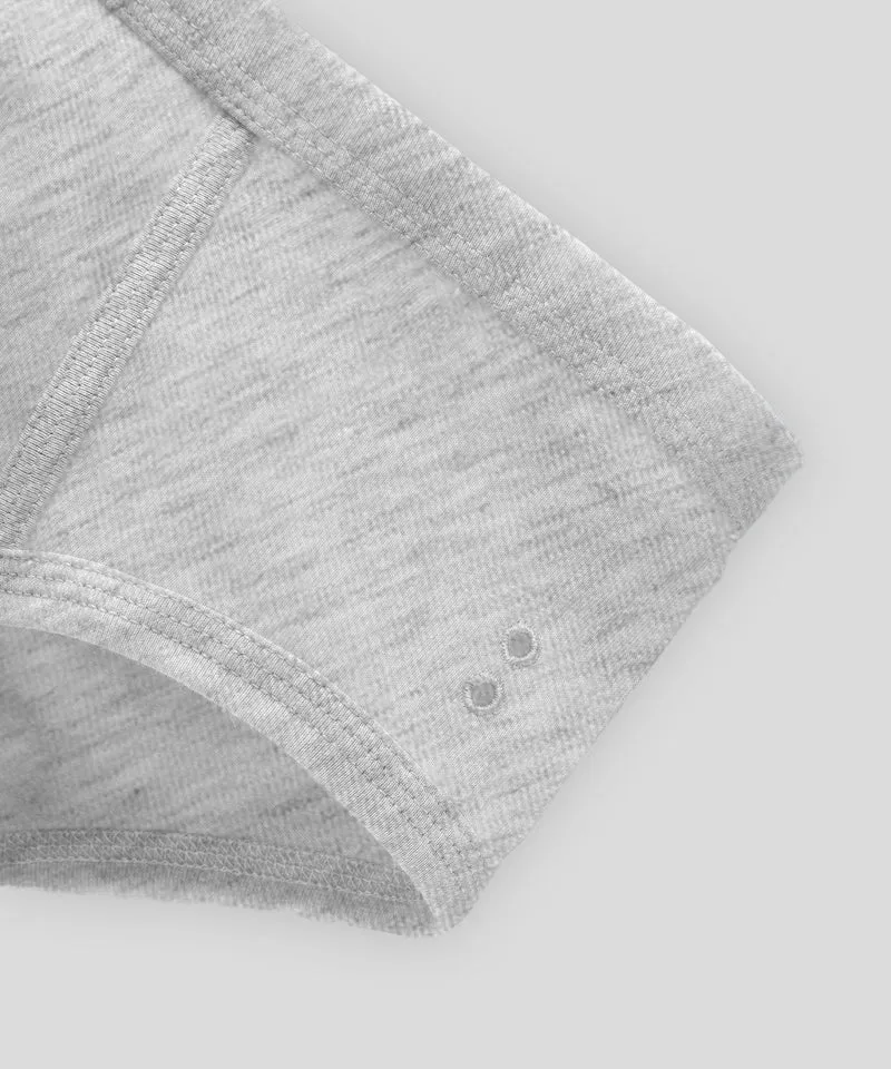 Y-Front Briefs: Heather Grey