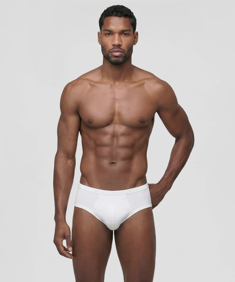 Y-Front Briefs: White