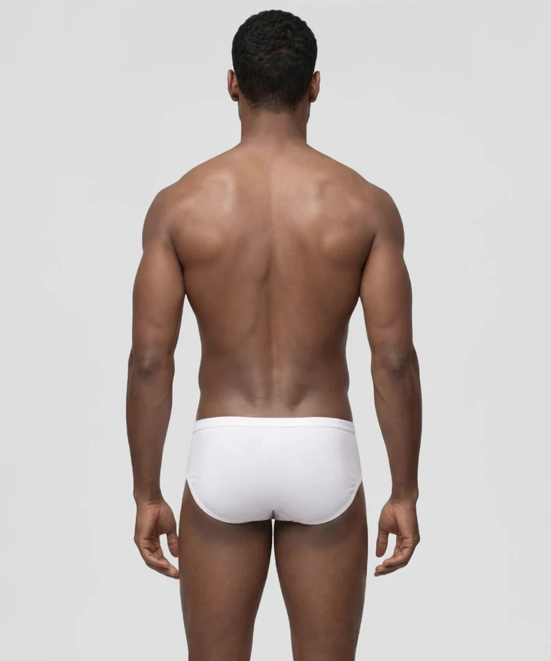 Y-Front Briefs: White