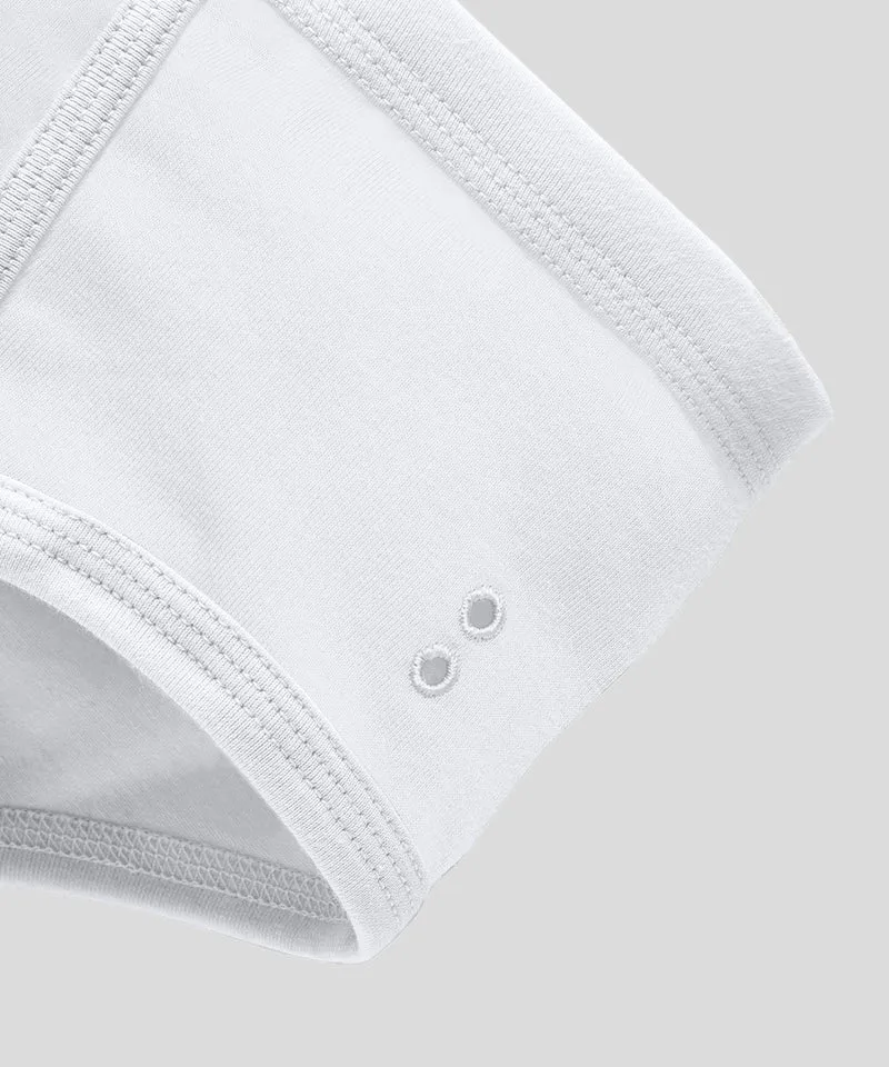 Y-Front Briefs: White