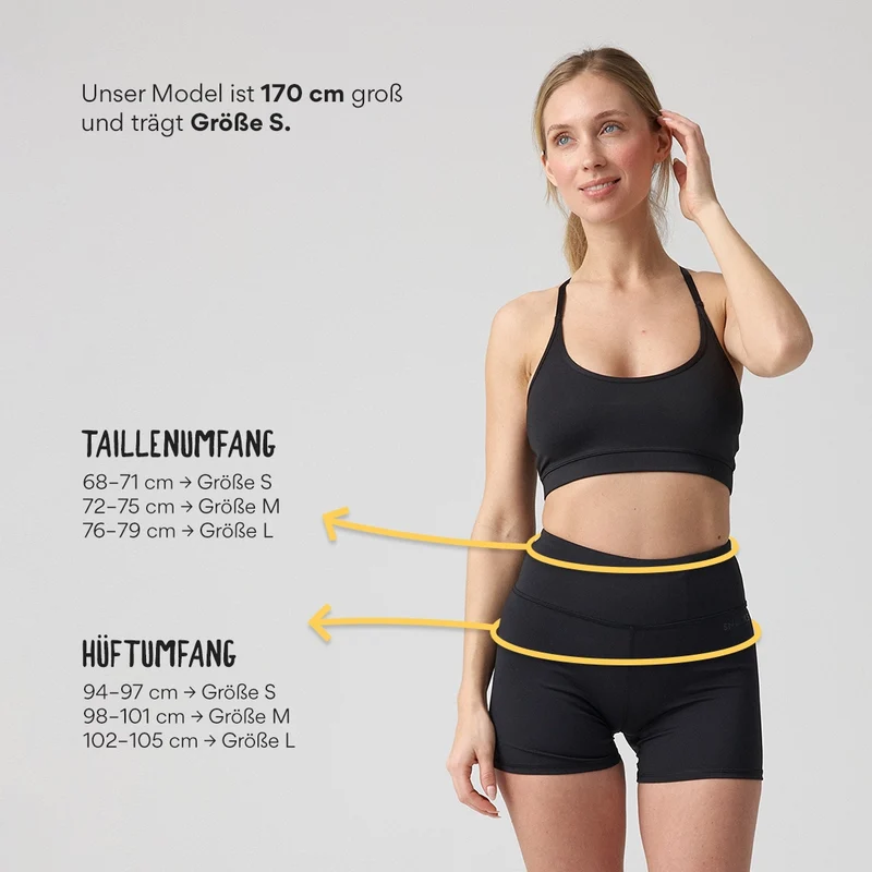 Sport Hot Pants | Schwarz