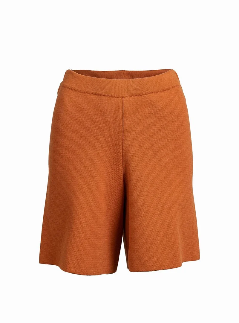 Short maille coton orange Bella