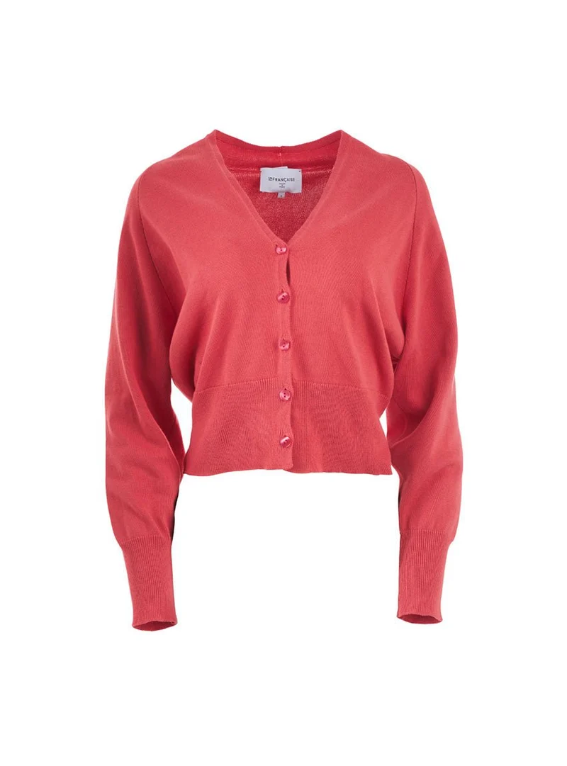 Gilet col V rose Bertille