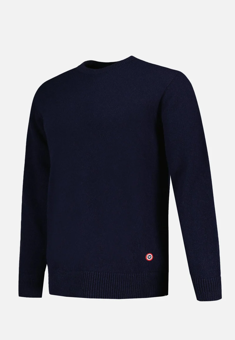 Pull homme bleu marine en maille - Jean Pull Marine