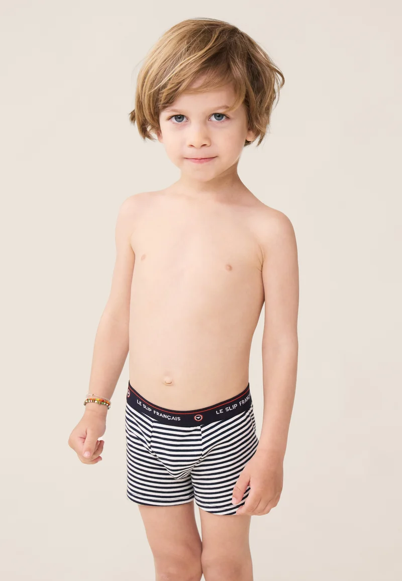 Boxer enfant marinière en coton - Petit Joseph Mariniere