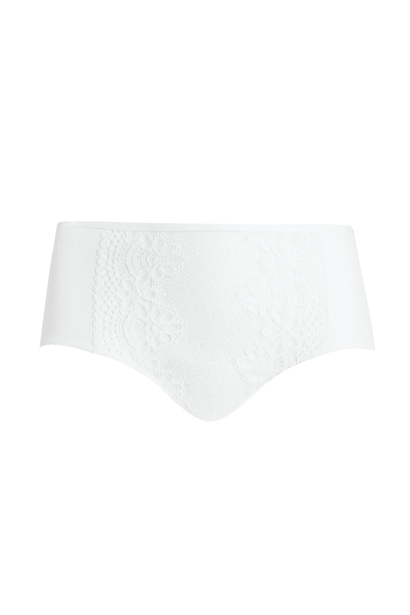 Shorty en dentelle et microfibre L'irrésistible - Blanc