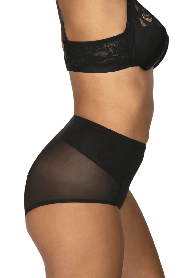 Culotte Haute Tulle Invisi Galbe - Noir