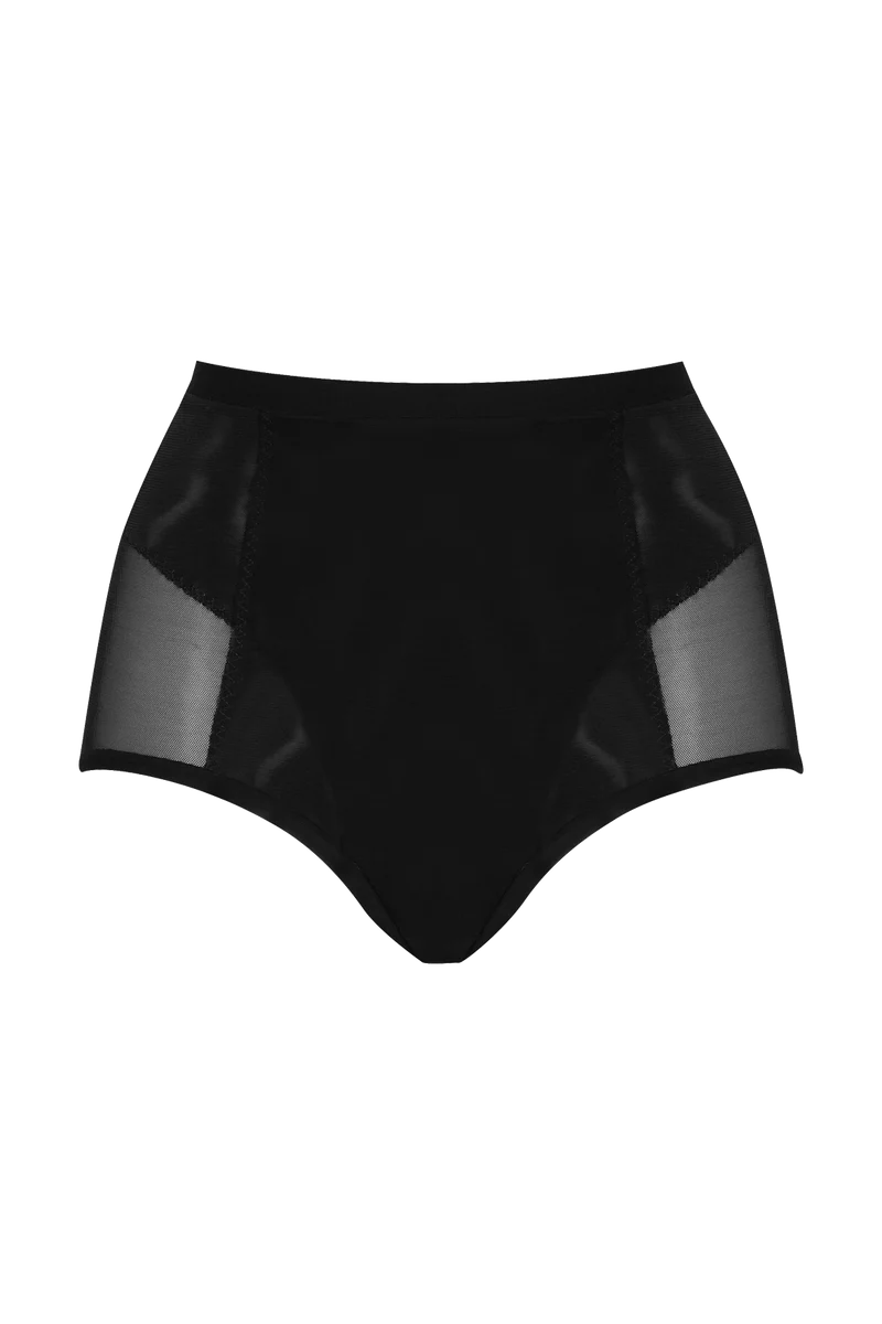 Culotte Haute Tulle Invisi Galbe - Noir