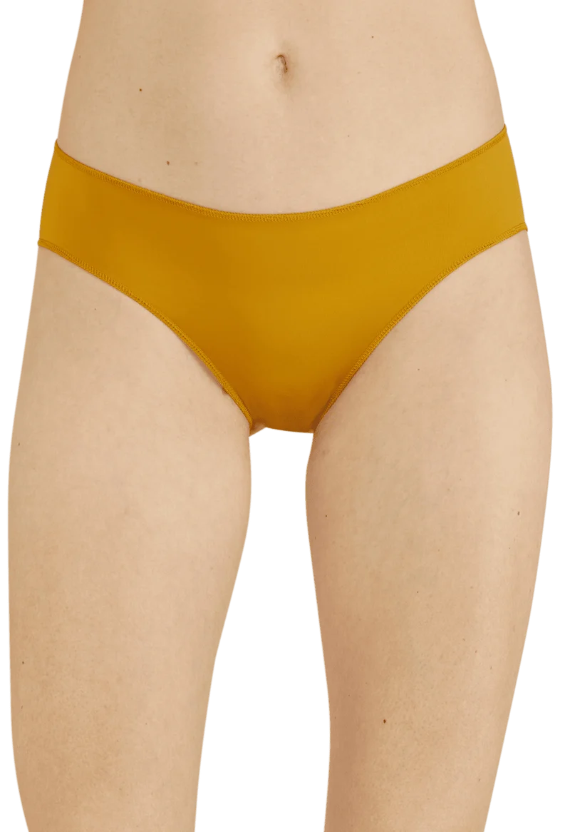 Lot de 3 Slips - Trio Essentiel Micro - Noir / soie / ocre