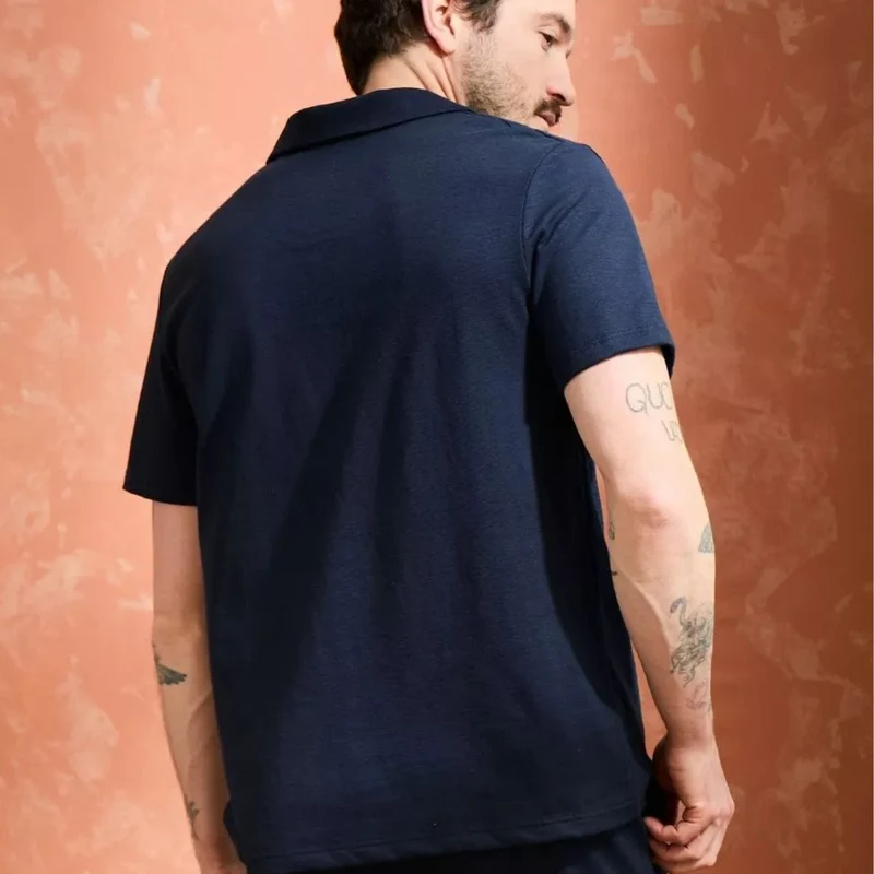 Polo Marine Lin Made in France
