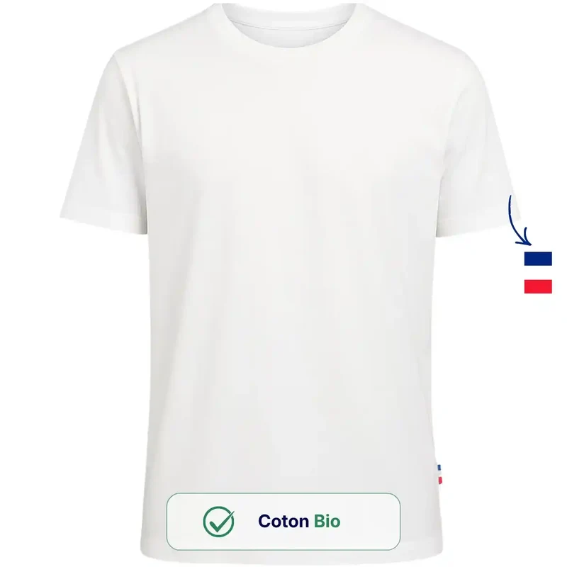 T-shirt homme blanc | Made In France