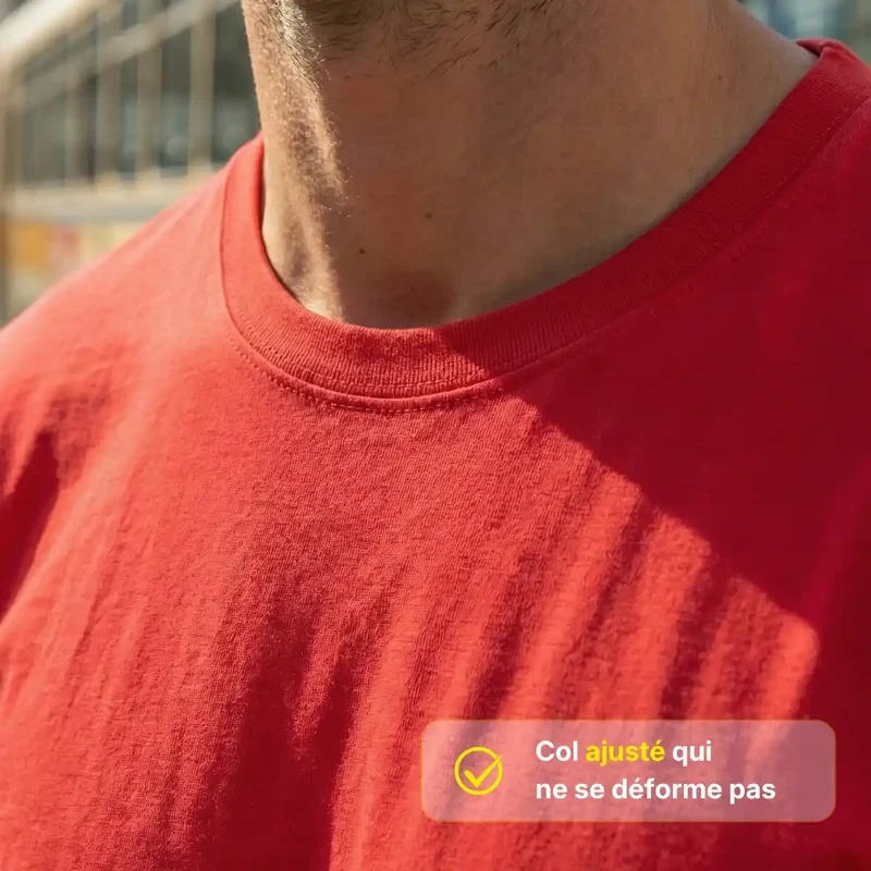 T-shirt homme rouge