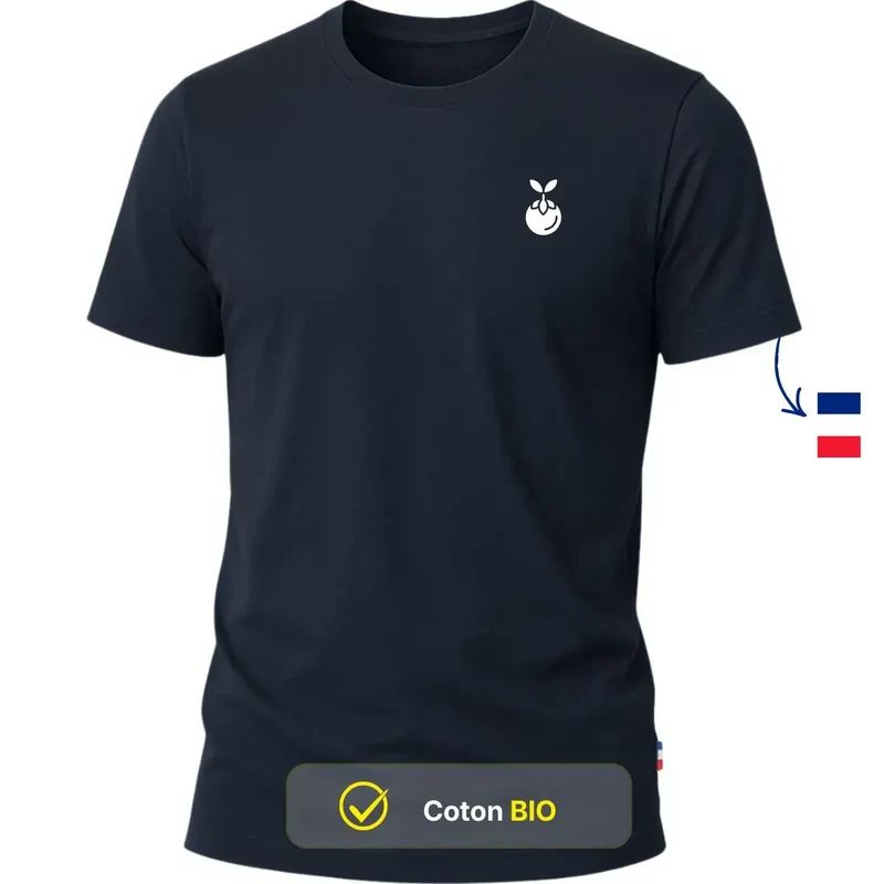 T-shirt homme bleu marine