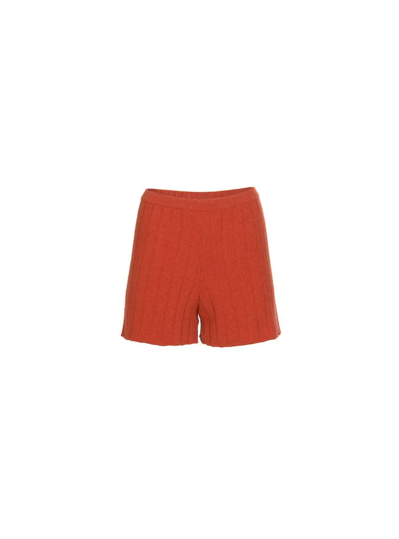 Short maille cotelée laine mérinos et cachemire Augustine