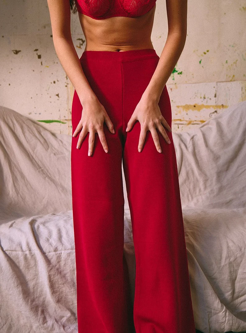 Pantalon en maille fluide Alexia