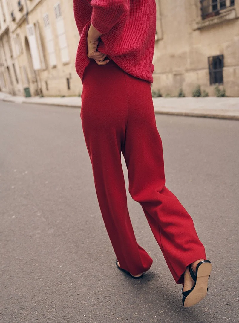 Pantalon en maille fluide Alexia