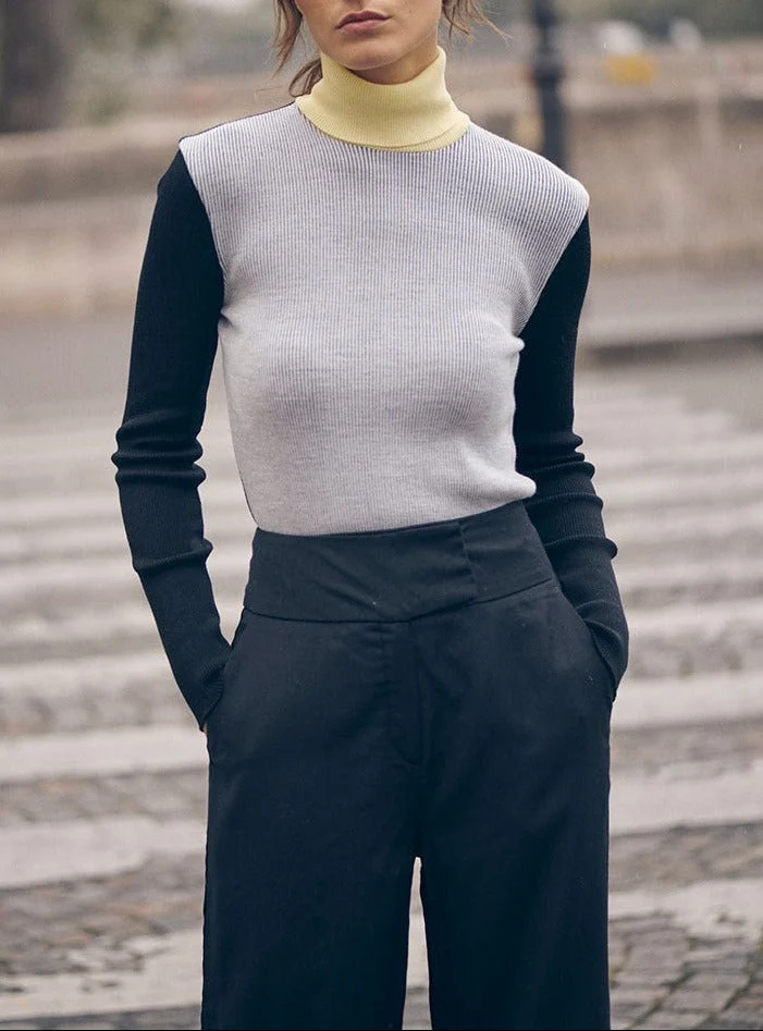 Pull chaussettes tricolore Amandine