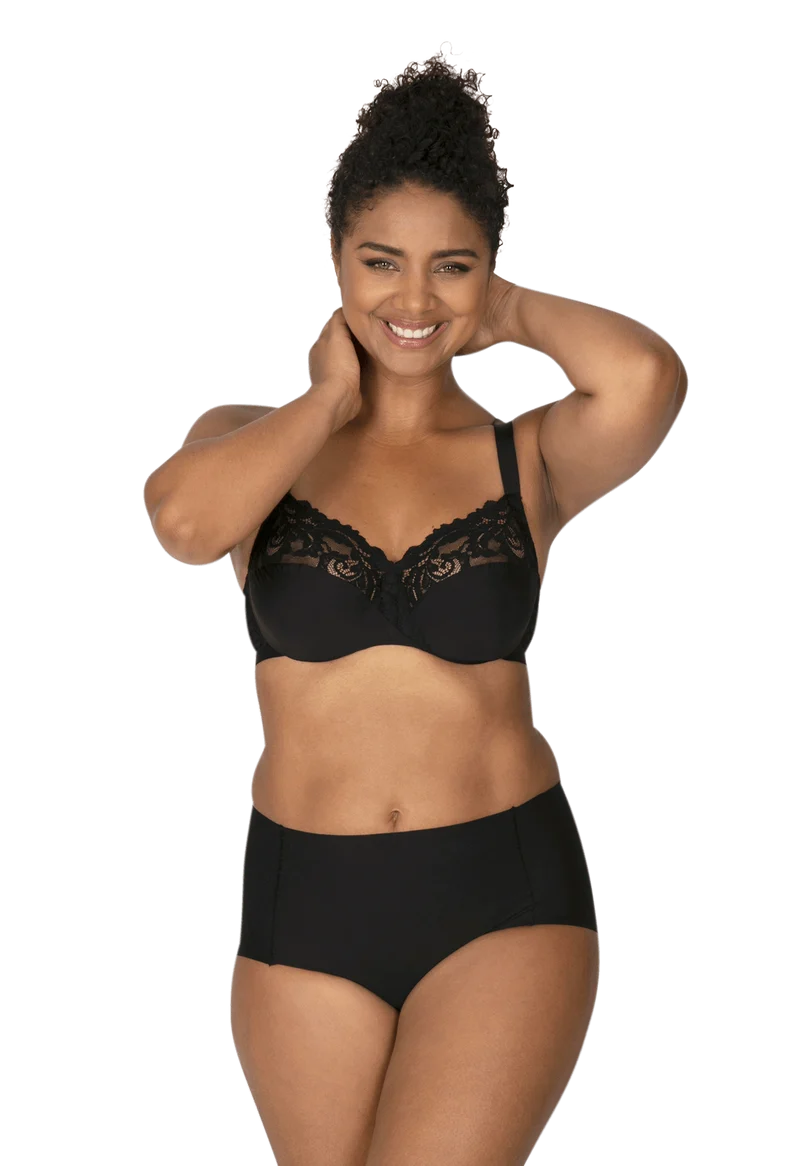 Culotte Haute Microfibre Invisi Galbe - Noir
