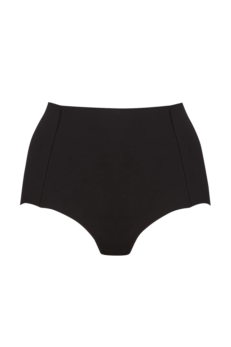 Culotte Haute Microfibre Invisi Galbe - Noir